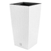 Image de Pot 19L de fleurs avec insert Prosperplast Rato Square blanc DRTS240-S449
