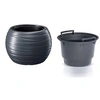 Image de Pot de fleurs 25L avec insert Maze 2en1 rond anthracite