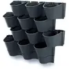 Image de Prosperplast Pot De Fleur Wall Garden Vertical 67x17.7x57 Cm One Size