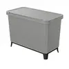 Image de Poubelle SYSTEMA avec bacs de recyclage 10l + 23l - gris lisse