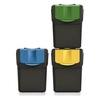 Image de Ensemble de 3 poubelles de tri Prosperplast SORTI BOX 3x20l - noir recyclage