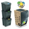 Image de Conteneurs Mixtes Tri sélectif avec 3x25L compartiments gris