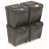 Image de Prosperplast Poubelles De Recyclage Empilables Sortibox 100l 4 Unités One Size
