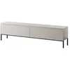 Image de Selsey Meuble TV Armoire De Télévision 2 Portes 175 cm sur Pieds Noir Salle De Séjour Chambre À Coucher Taupe Bemmi en occasion ou reconditionné