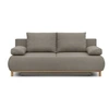 Image de Banquette convertible 3 places MIKA - Tissu beige - Coffre de rangement - L 192 x H 84 x P 93 cm