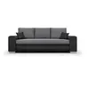 Image de Canapé Convertible avec Coffre de Rangement 3 Places - Indian - Tissu Bicolore Gris / Anthracite et Pieds Chrome - L250Xh88Xp98cm