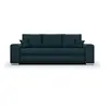 Image de Canape droit 3 places en tissu bleu 98 x 250 x 98 cm