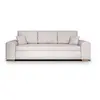 Image de Canapé Convertible avec Coffre de Rangement 3 Places - Indian - Tissu Beige et Pieds Bois - L250Xh88Xp98cm