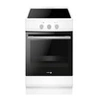 Image de Cuisinière induction 4 foyers four multifonctions catalyse 65l largeur 50cm blanc faci203b