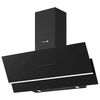 Image de Hotte décorative inclinée 90cm 558m3/h noir FHIG9600A++