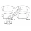 Image de Jeu De Plaquettes De Frein, Frein À Disque 25034 00 701 10 Breck Breck 250340070110 Cadillac;Chevrolet;Opel;Vauxhall