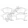 Image de Jeu De Plaquettes De Frein, Frein À Disque 23057 00 701 10 Breck Breck 230570070110 Opel;Vauxhall