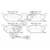 Image de Jeu De Plaquettes De Frein, Frein À Disque 23131 00 702 10 Breck Breck 231310070210 Audi;Seat;Skoda;Volkswagen