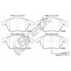 Image de Jeu De Plaquettes De Frein, Frein À Disque 23587 00 701 10 Breck Breck 235870070110 Audi;Peugeot;Seat;Skoda;Volkswagen