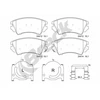 Image de Jeu De Plaquettes De Frein, Frein À Disque 24412 00 701 10 Breck Breck 244120070110 Chevrolet;Opel;Saab;Vauxhall