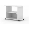Image de Commode Yogi à roulettes blanc mat