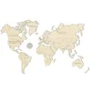 Image de Puzzle de 49 pièces en bois carte du monde Wooden City Mecanisme 3D Beige TU 612129b