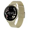 Image de Montre Connectée Femme avec Bracelet en maille Elégante inoxydable Dorée