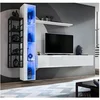Image de Ensemble Meuble TV Design "Switch VII" 240cm Blanc & Noir