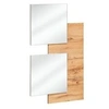 Image de Panneau mural & 2 miroirs "easy" 100cm naturel