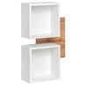 Image de Panneau Mural et 2 Etagères Easy 90cm Blanc