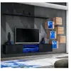Image de Ensemble Meuble TV "Switch XXI" 260cm Noir & Naturel