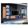 Image de Ensemble Meuble TV "Switch XXVI" 320cm Naturel & Blanc