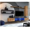 Image de Ensemble Meuble TV Design "Switch IV" 300cm Naturel & Noir