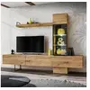 Image de Ensemble Meuble TV design "Rise" 240cm Chêne