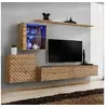 Image de Ensemble Meuble TV "Switch Lamel XV" 260cm Naturel