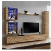 Image de Ensemble Meuble TV "Switch Lamel XVIII" 280cm Naturel