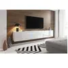 Image de Meuble TV à suspendre SLANT 240 avec LED RGB 240x40x35 cm-Blanc-Blanc--