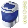 Image de Portable Mini Machine à Laver Camping Caravane 3Kg Spin Sèche-linge Séchage,, AD8051, 150, Blanc/Bleu
