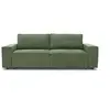 Image de Canape droit en.casa 3 places en tissu vert 86 x 197 x 65 cm
