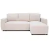 Image de Canapé d'angle convertible réversible CASAPY PHARELL velours côtelé beige 230x155