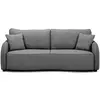 Image de Canapé Convertible Bari 3 Places - Tissu Anthracite - Coffre De Rangement - L215 X H89 X P100 Cm