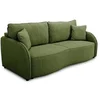 Image de Canapé convertible 3 places CASAPY BARI tissu vert olive coffre 170 L 135x187