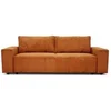 Image de Canape droit en.casa 3 places en velours rouge 86 x 239 x 85 cm