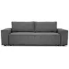 Image de Canape droit en.casa 4 places en velours gris 86 x 241 x 88 cm