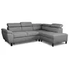 Image de Canape angle fixe en.casa 4 places en tissu gris 184 x 243 x 66 cm