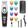 Image de Wahl Tondeuse à barbe Colour Trim - Peignes de guidage innovants à code couleur - 240 minutes d'autonomie - Chargeur USB - Idéal pour la salle de sport et les voyages - Lames affûtées avec précision en occasion ou reconditionné