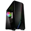 Image de Boitier Pc Quantum RGB Tour midi noir 1 ventilateur LED pré-installé, éclairage intégré, filtre anti-poussière