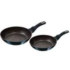 Image de Set de Poêles à Frire Induction 22 - 26cm Aluminium Antiadhésif Marbre sans PFOA Berlinger Haus Aquamarine Bleu marine