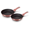 Image de Set de 2 Poêles à Frire Induction 22-26 cm Aluminium, Antiadhésif Titane, Berlinger Haus, I-Rose, , Rose
