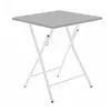 Image de Table Pliante Grise, 60 x 60 x 75 cm --