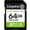 Image de Cartes mémoire SD Canvas Select Plus 64Go SDXC Gen3 100MB/s C10 UHS-I U1 V10-SDS3/64GB