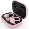 Image de Ecouteurs câblés QW21 rose dans l'oreille bouton pour courir sport confort réduction du bruit