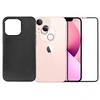 Image de Protection intégrale Verre Trempé pour iPhone 13 Mini + Verre Trempé Caméra Arrière + Coque souple silicone Noir -