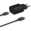 Image de Chargeur Secteur Rapide 25W avec Cable de charge USB-C Type C pour Huawei P30 6.1/ Huawei P40 6.1 - Noir - -