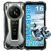 Image de V Max 2 Pro Smartphone de chantier et randonnée - Batterie 22000 mAh, lampe de camping, PTT (talkie-walkie 4G/5G), écran secondaire, 1 To, charge 120